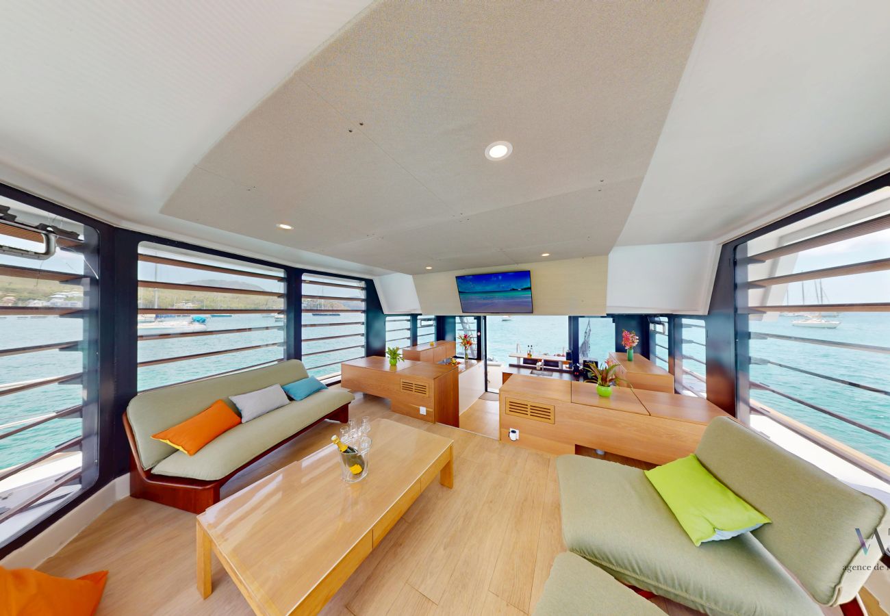 Ferienhaus in Les Trois-Ilets - STAY-Ô Lodge flottant avec spa et vue 360